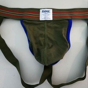 Bike narrow band jockstrap small camo green